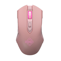 Ajazz AJ52PRO 2.4GHz/bluetooth/Type-C Souris Filaire 800-10000DPI Ajustement Ergonomique Souris Gaming avec RVB Rétroécl