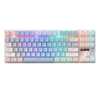 Ajazz AK40 PRO 87 Touches Mécanique Gaming Clavier Triple Mode Sans Fil Bluetooth 87 touches Mix Rétroéclairé Ergonomiqu