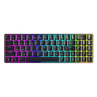 Ajazz AK692 Clavier Mécanique 69 Touches abdos Touches Translucides Bluetooth Triple Mode 5.0+2.4G Sans Fil+Type-C Filai