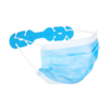 Ajusteur de boucle de masque facial de 15 cm avec ceinture auxiliaire de masque de sangle de protection doreille