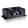AK270 2 canaux 12V Audio amplificateur de puissance prise en charge AUX LED lumières pour haut-parleurs Mini HIFI amplif