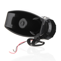 Alarme davertissement de bateau de 100W 12V 7 sonore fort voiture sans fil système de haut-parleur de corne de feu