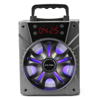Alarme de carte TF de subwoofer de haut-parleur sans fil Bluetooth portable daffichage à LED