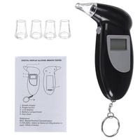 Alcootest de police de testeur dalcoolémie numérique LCD avec 5 embouchures