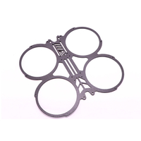 AlfaRC F2 partie de cadre Cineboy plaque supérieure en Fiber de carbone 2mm pour empattement de 146mm 3 pouces Cinewhoop