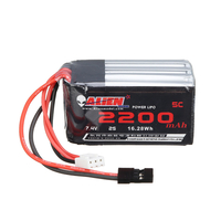 Alienmodel 7.4V 2200mAh 5C Lipo Batterie 2S Prise JR pour voiture RC