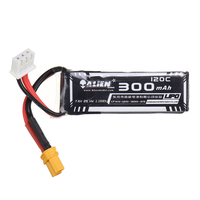 Alienmodel 7.6V 300mAh 120C 2S Lipo Batterie XT30 Prise pour DarwinFPV Baby Ape Pro Whoop Mobula7 Beta75x