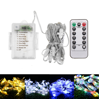 Alimenté par batterie 104LED Parapluie String Light 8 Modes Jardin Patio Parasol Fairy Lamp Party Decor