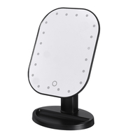 Alimenté par batterie 20 LED Miroir de maquillage Ecran tactile de bureau tactile pour la maison Miroir à angle réglable
