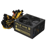 Alimentation de carte graphique de mineur 1600W pour lexploitation minière PSU ATX certifié platine 180 ~ 240V 80Pl