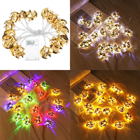 Alimentation de la batterie 3M 20PCS étoile de lune ramadan LED lampe lumière de chaîne pour décor de vacances de Noël i
