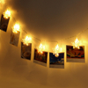 Alimentation USB 6M 40 LED Hanging Photo Photo Peg Clip Fée Corde Lumière Party Decoration