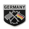Alliage course métallique emblème du drapeau allemand insigne autocollant sticker décoratif