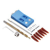 Alliage daluminium 9.5mm trou de poche gabarit Set trou guide de forage magnétique poche trou trou menuiserie Jig a