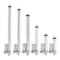 Alliage daluminium du moteur 1100N de lactionneur linéaire CC de 50mm-400mm 12V 12mm / s IP54 avec 2 supports