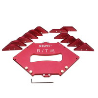Alliage daluminium R5-T40 Rapide Table De Routeur Coin Gabarit Rayon Chanfrein Profil Kits de Modèles de Gabarits p