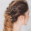 Alliage dor plaqué perle pince à cheveux à la main mariée en épingle à cheveux accessoires de cheveux pour les femm