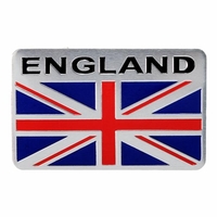 Aluminium angleterre drapeau britannique bouclier insigne emblème autocollant de voiture autocollant universel pour cami