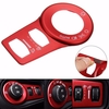 Aluminium rouge brouillard phare bouton interrupteur garniture couverture décor cadre décoration pour Jeep Cherokee 15+