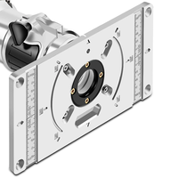Aluminum Alloy Router Tablet Insert Plate for Woodworking Benches for Trim Routers Wood Trimming Milling Tools with Acce