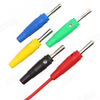 Amass 5 Couleurs 4mm Cuivre Plaqué Nickel Croix Banana Plug Avec Gaine En Caoutchouc PVC