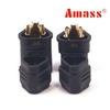 Amass MT30 2mm Banana Plug Connecteur à trois trous Noir Mâle et Femelle 1 Paire