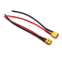 Amass XT30U Plug Cable 18AWG 100mm High-Temperature Resistant Silicone Wire for RC Lipo Battery