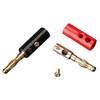 Amasser 4mm connecteur de banane avec gaine de vis à la tête de la banane