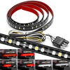 AMBOTHER 12V-14V 49 pouces Barre de bande lumineuse pour hayon de camion 3528 72 LED Clignotant étanche Frein de station