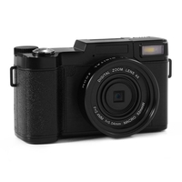 Amkov CDR2 24MP 1080P 4X Zoom Appareil photo numérique avec adaptateur de vis dobjectif 52mm