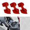 Amortisseur en caoutchouc daccessoires de scooter électrique rouge 3Pcs 0.6 / 0.8 / 1.2mm pour M365