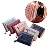 Amour et Freedom femmes PU cuir fermeture à glissière avec fentes pour cartes court téléphone sac à main portefeuille po