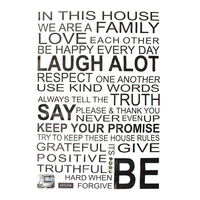 Amovible Decal Vinyle Art Mural Famille Maison Salon Citation Décor Autocollant Mural