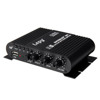 Amplificateur Bluetooth Amplificateur de puissance 2.1 canaux U Disk Deep Bass HiFi Sound Amplifier