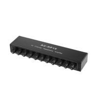 Amplificateur de casque stéréo multi-canaux 1 entrée 10 sorties Distributeur audio DC 12-24V NJM4556A Contrôle indépenda