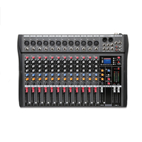 Amplificateur de mixage audio de studio professionnel de canaux audio en direct USB 12 mélangeant Bluetooth