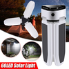 Ampoule de ventilateur dénergie solaire 60LED Lampe de camping extérieure pliable portable étanche
