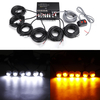 Ampoules 6LED pour voiture Cachez lavertissement de danger durgence Flash Kit de lumière stroboscopique 12V 12