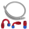 AN10 10AN en acier inoxydable Nylon kit de tuyau de gaz de carburant dhuile tressé 3 mètres