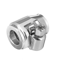 AN4 Hex Hose Finisher Clamp With Screw Bande Hose End Cover Fitting Adapter Adapter Connector