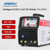 ANDELI TIG-250PL 220V AC DC TIG soudeur TIG Machine de soudage AC DC TIG / impulsion / soudure en aluminium à froid soud