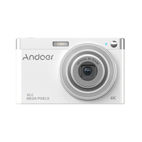 Andoer 4K 50MP Digital Camera Video Camcorder 2.88" IPS Screen AF 8X Zoom 750mAh Portable Mirrorless Camera