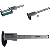 ANENG 0-100mm 4 pouces LCD Numérique Électronique Vernier Caliper Gauge Micromètre Fibre De Carbone
