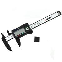 ANENG 100mm 4 pouces LCD Micromètre à vernier à pied à coulisse numérique Fibre de carbone électronique