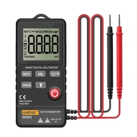 ANENG AN303 Mini multimètre numérique True Rms 4000 affichage voltmètre cc / ca testeur capacité NCV Ohm résistance Hz v