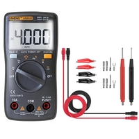 ANENG AN8000 Multimètre numérique noir Voltmètre Ampèremètre Ohmmètre Volt AC CC Ohm Testeur Mètre + Jeu de cordons