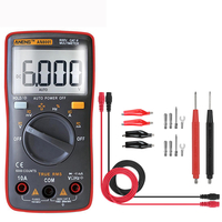 ANENGAN8001Multimètrenumériqueprofessionnelà valeur efficace vraie rouge 6000 comptes Rétr