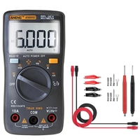 ANENG AN8002 Noir Numérique True RMS 6000 Compte multimètre AC / DC Courant Tension Fréquence Résistance Testeur de temp