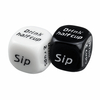 Anglais Boire W ine Mora Dice Jeu de société pour adultes Jouant Drink Decider Dice