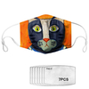 Animal Cartoon Cartoon Anti-buée Anti-buée Masque Respirant Lavable PM2.5 Joint 7 Pièces